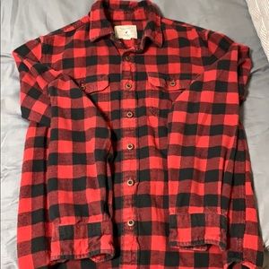 Red/black long sleeve flannel